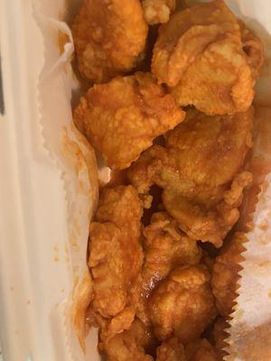 Hot boneless wings