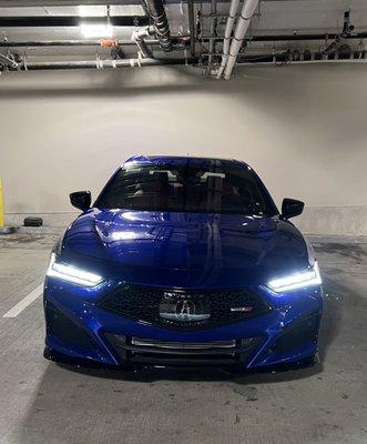 Bought a new Acura TLX Type-S from San Francisco Acura! Here is a picture of the car from my apartment garage.