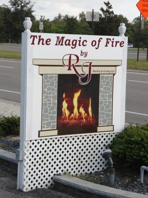 Located at 714 W Burleigh Blvd, Tavares, Fl. across from Fountains.  Stop by the showroom and see live burn fireplace demonstrations!