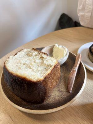 Coconut loaf with butter $6