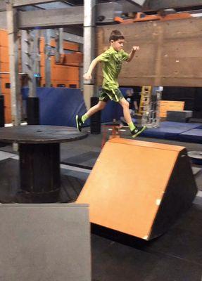 Ninja warrior parkour!