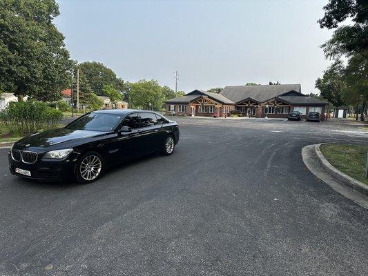 Our parking lot and office building