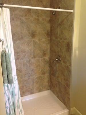 Shower Remodel by Greer Water Works.