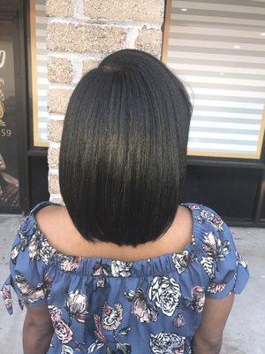 Silk press | Trim (natural hair)