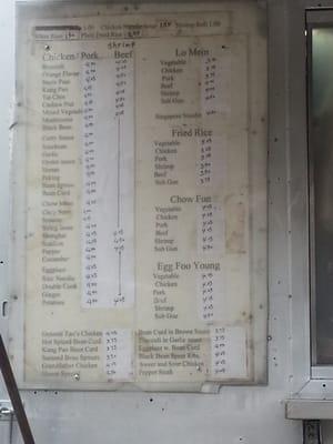 English Menu