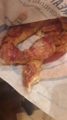 Pepperoni pretzel