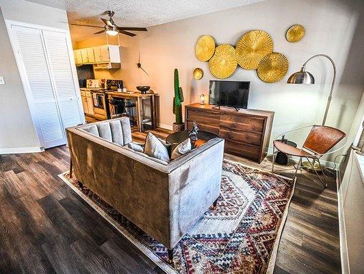 Living Room at Dakota Canyon Apartments