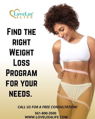 Wanna have the curves that you dream of? Join us and get healthy with LoveLee 4Life Medical Weight Loss Program!