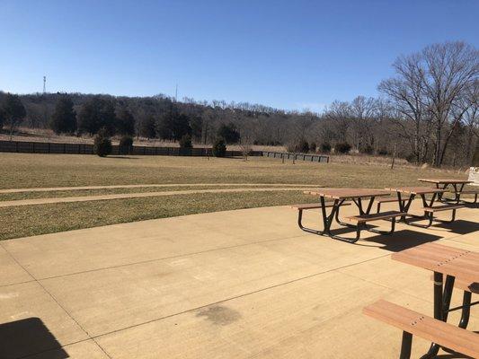 Open area of pavilion