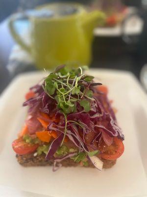 Rainbow Toast with Salmon