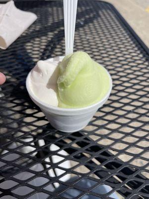 Dole lime and vanilla vegan frozen yogurt