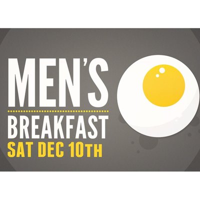 Men's Breakfast, plenty of real men having fellowship.