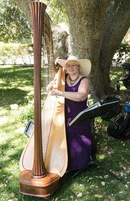 Lavender festival Afternoon tea. Harp adds a relaxing and elegant touch to tea events.