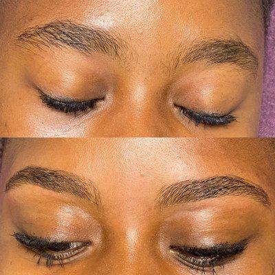 A beautiful brow transformation