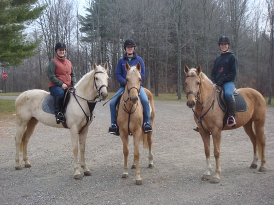 The 'Blondes' on a trail ride!