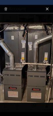 Amana 80% efficient dual furnace