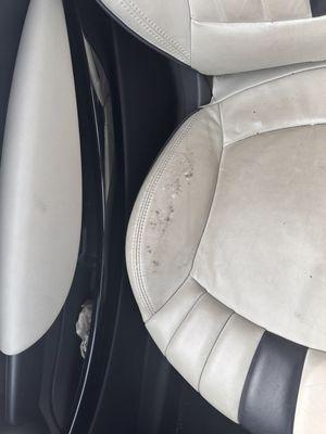 Mold on my seats from them leaving my car in the rain with the window down