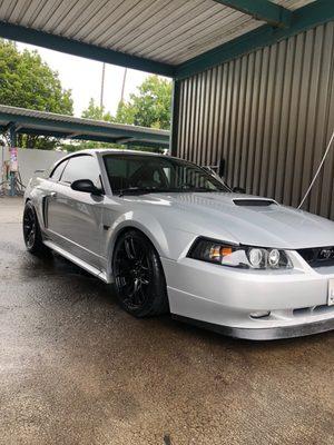 Jesus did complete SVE RIMS AND LOWERING KIT ON 2002 mustang gt