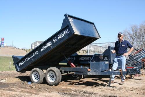 Dump trailers for rent