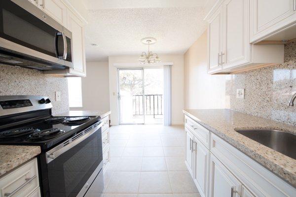 Beautifully remodeled kitchen... love these homes!