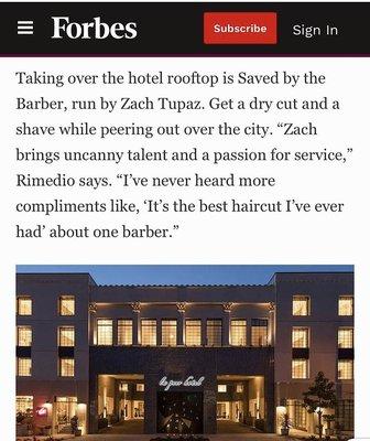 Forbes Article on Savedbythebarber!