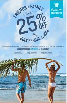 @tommybahama #friends and family Event #july28th to August 1st