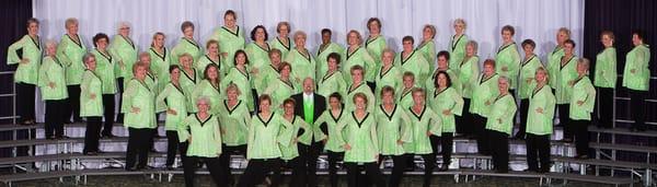 Chorus contest 2014. Our chorus competes every spring at a Sweet Adelines regional competition.