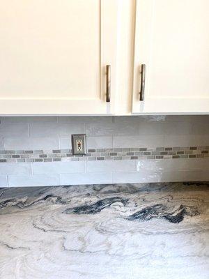 Kitchen tile and accent strip