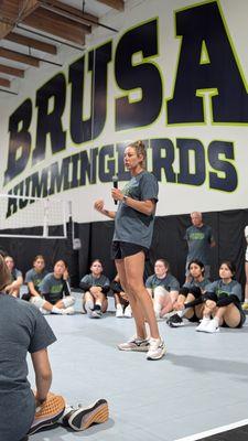 3 Time Olympic Medalists April Ross visited Brusa Volleyball