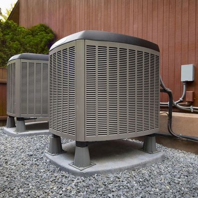 HVAC Air Conditioner Condensor installed