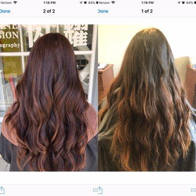 Color by Eunice  Before & after