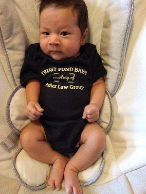 An adorable, "engineering" Asher Law Group Trust Fund Baby