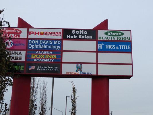 Find us our billboard sign at the Gallo Center.