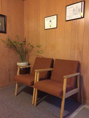 Seating Area in Day & Day Acupuncture Clinic