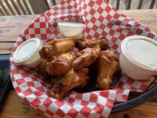 Garlic teriyaki wings!