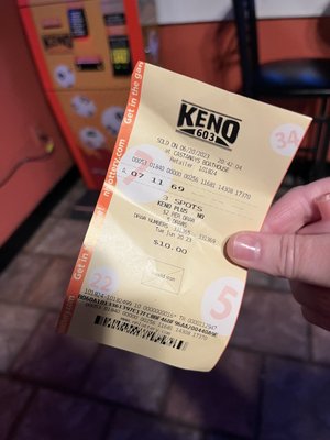 They have a Keno machine!! 06/2023!