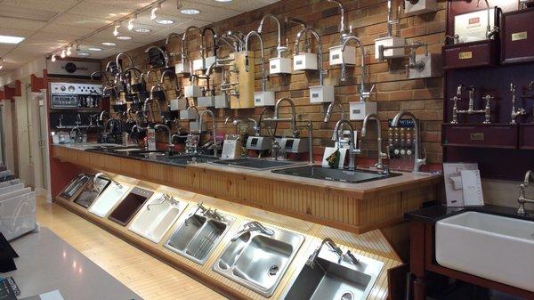 Kitchen products display in Fishkill Showroom.