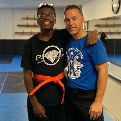 Way to go Mr. Elijah on earning your Orange Belt today in the Teen class! #ryermartialarts