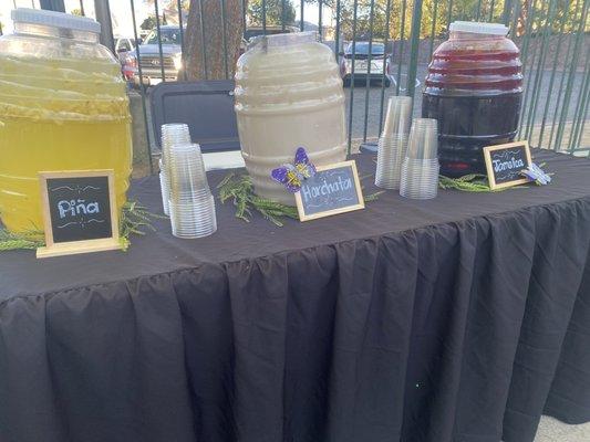 Aguas frescas, any flavor of your choice.