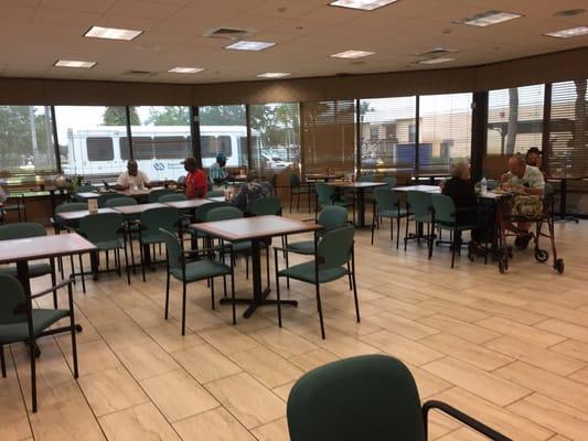 Little cafeteria dining room.