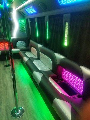 Avaron 22 Passenger Party Bus - Interior