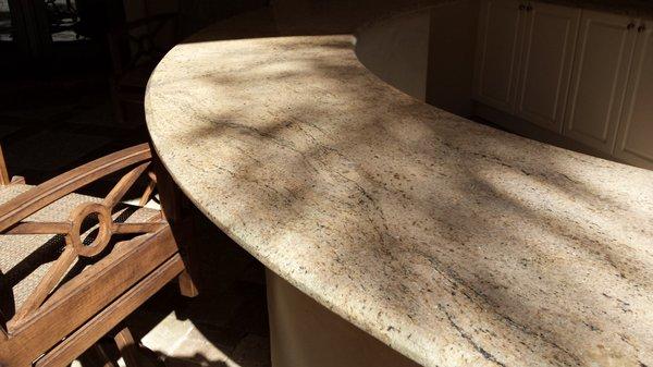 Countertop before restoration