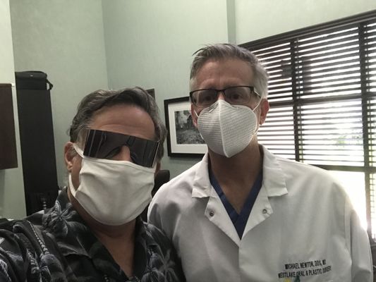 Another successful Implant, and FYI, we're both smiling under are masks ;-)