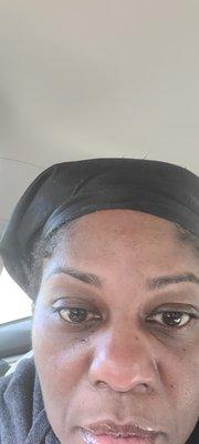 Eyebrows after threading