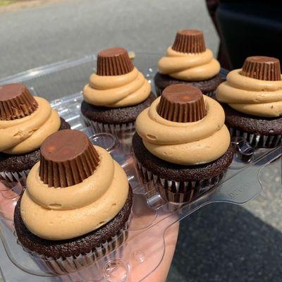 Chocolate with Peanut Butter Frosting