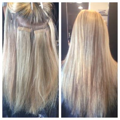 Hair by Jessie! Tape in extensions are a great way to add fullness and length to your hair with minimal damage and upkeep!