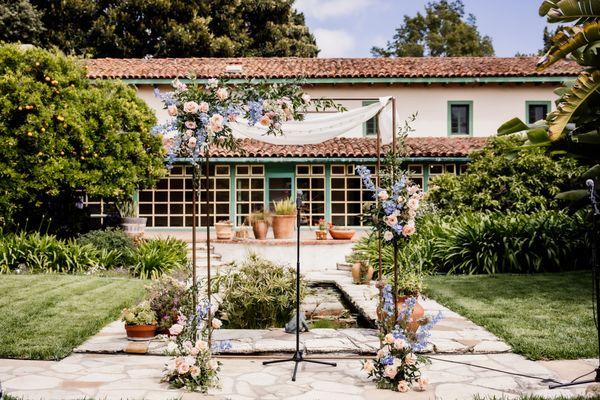 The chuppah florals were absolutely stunning!