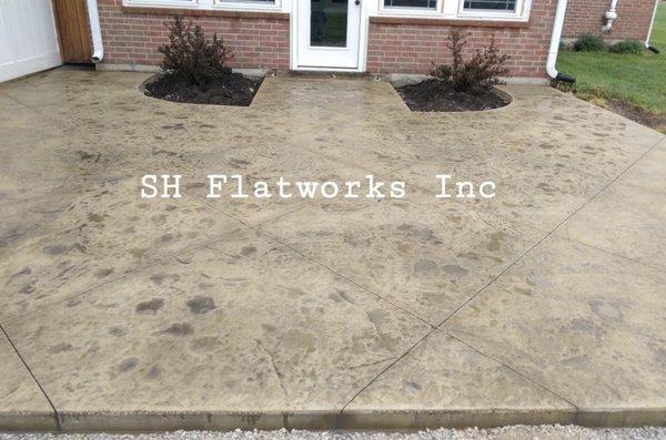 Stamp concrete patio