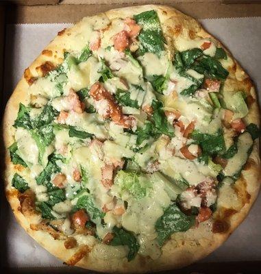 Chicken Ceasar pizza