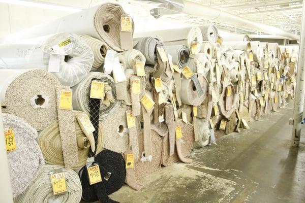 Tons of carpet rolls in stock!